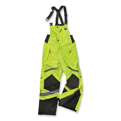 GloWear 8928 Class E Hi-Vis Insulated Bibs, X-Large, Lime