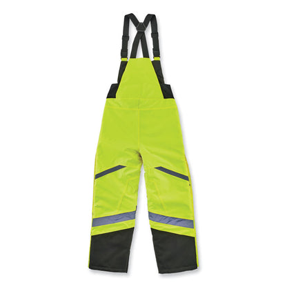 GloWear 8928 Class E Hi-Vis Insulated Bibs, 2X-Large, Lime