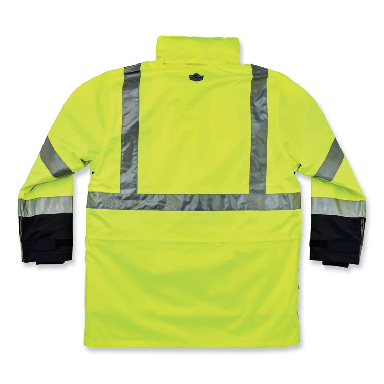 GloWear 8388 Class 3/2 Hi-Vis Thermal Jacket Kit, 2X-Large, Lime