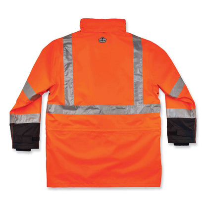 GloWear 8388 Class 3/2 Hi-Vis Thermal Jacket Kit, Small, Orange