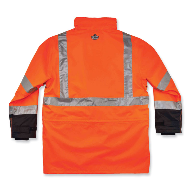 GloWear 8388 Class 3/2 Hi-Vis Thermal Jacket Kit, X-Large, Orange