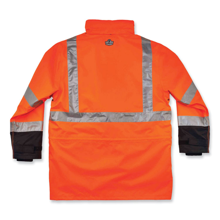 GloWear 8388 Class 3/2 Hi-Vis Thermal Jacket Kit, 2X-Large, Orange