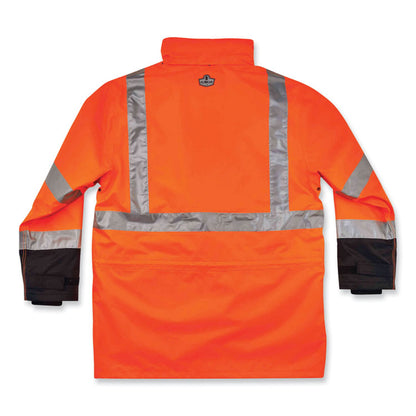 GloWear 8388 Class 3/2 Hi-Vis Thermal Jacket Kit, 5X-Large, Orange