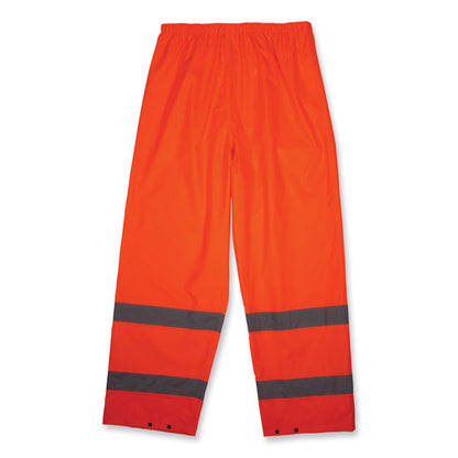 GloWear 8916 Class E Lightweight Hi-Vis Rain Pants, Small, Orange