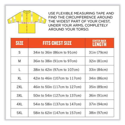 GloWear 8384 Class 3 Hi-Vis Quilted Thermal Parka, 5X-Large, Lime