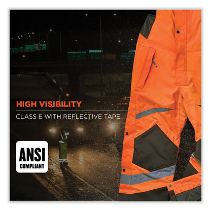 GloWear 8928 Class E Hi-Vis Insulated Bibs, Medium, Orange