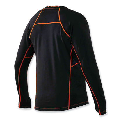 N-Ferno 6435 Midweight Long Sleeve Base Layer Shirt, Medium, Black
