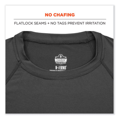 N-Ferno 6436 Long Sleeve Lightweight Base Layer Shirt, Large, Black