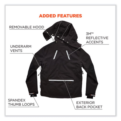 N-Ferno 6466 Thermal Jacket with 500D Nylon Shell, Medium, Black