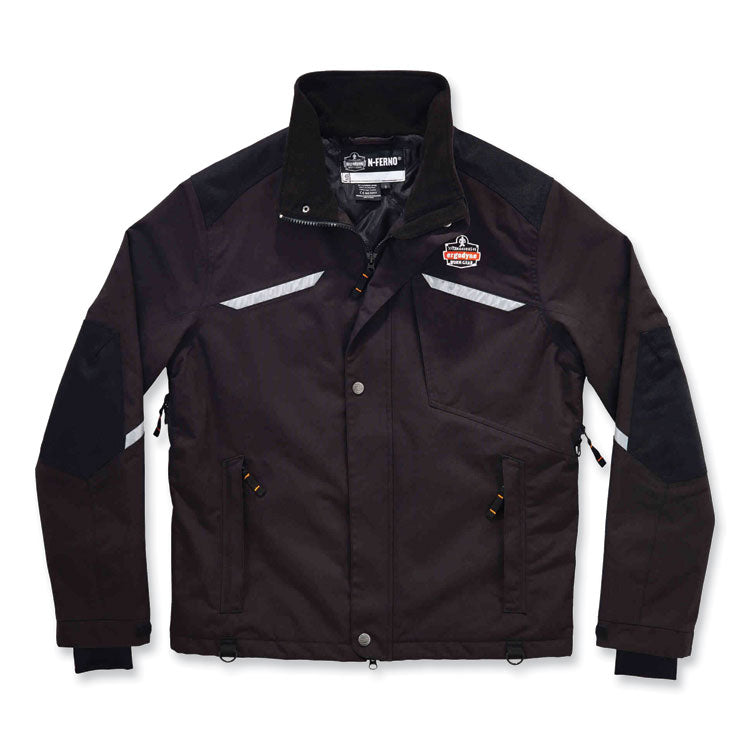 N-Ferno 6466 Thermal Jacket with 500D Nylon Shell, X-Large, Black