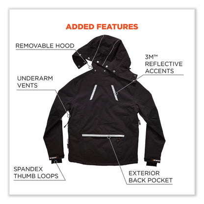 N-Ferno 6466 Thermal Jacket with 500D Nylon Shell, Large, Black