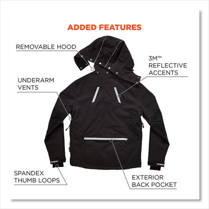 N-Ferno 6466 Thermal Jacket with 500D Nylon Shell, 4X-Large, Black