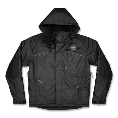 N-Ferno 6467 Winter Work Jacket with 300D Polyester Shell, Small, Black