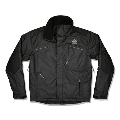 N-Ferno 6467 Winter Work Jacket with 300D Polyester Shell, Small, Black