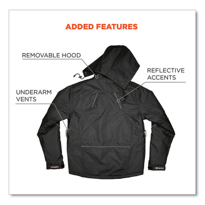 N-Ferno 6467 Winter Work Jacket with 300D Polyester Shell, 2X-Large, Black