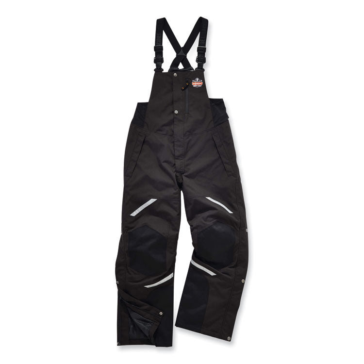 N-Ferno 6471 Thermal Bibs with 500D Nylon Shell, 2X-Large, Black