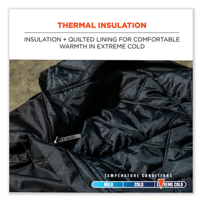 N-Ferno 6472 Thermal Bib with 300D Oxford Shell, Medium, Black