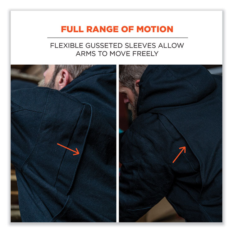 N-Ferno 6468 Duck Canvas Work Jacket, Medium, Black