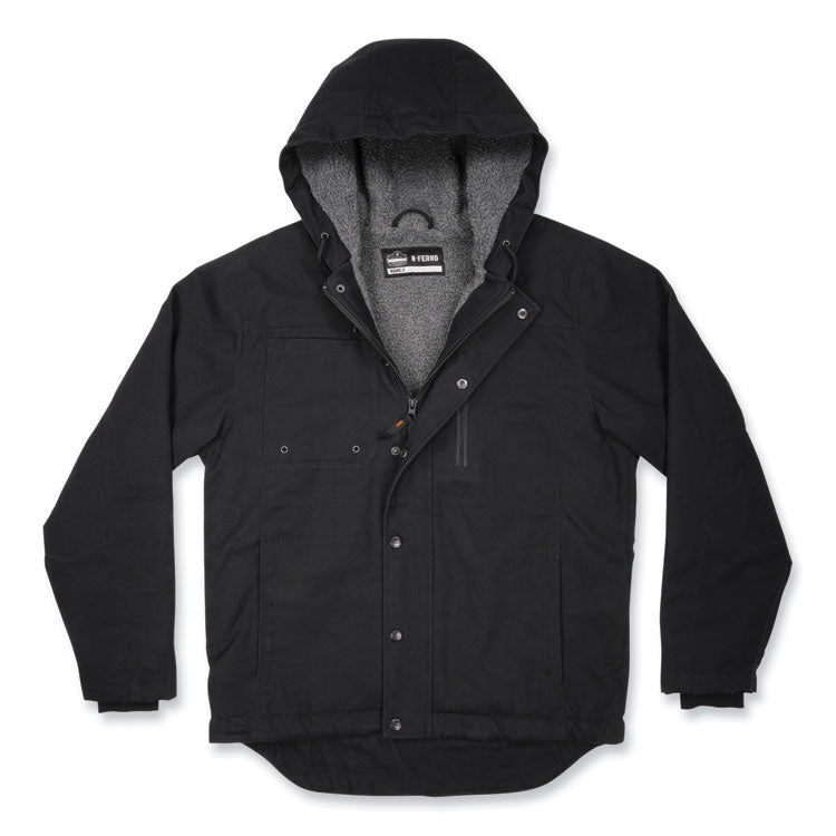 N-Ferno 6468 Duck Canvas Work Jacket, Medium, Black