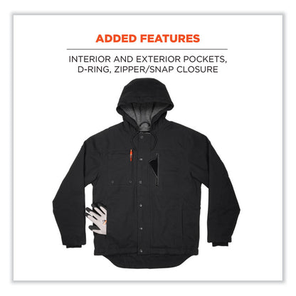 N-Ferno 6468 Duck Canvas Work Jacket, 3X-Large, Black