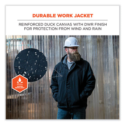 N-Ferno 6468 Duck Canvas Work Jacket, 4X-Large, Black