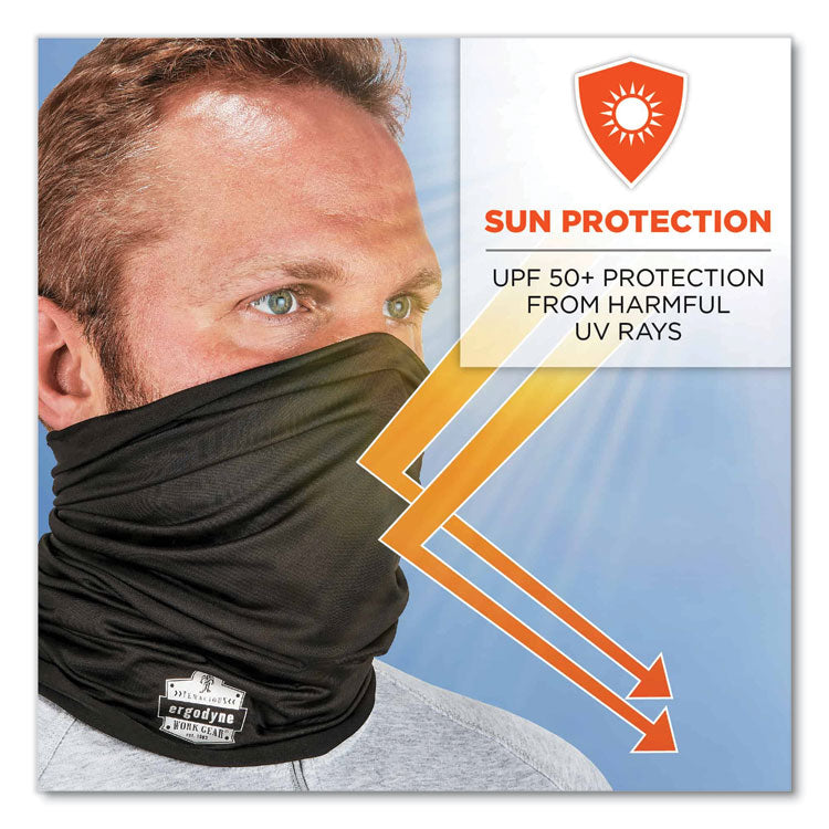 Chill-Its 6487 Cooling Performance Knit Multi-Band, Polyester/Spandex, One Size Fits Most, Black