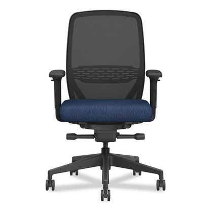 Nucleus Series Recharge Task Chair, Up to 300lb, 16.63" to 21.13" Seat Ht, Navy Seat, Black Back/Base