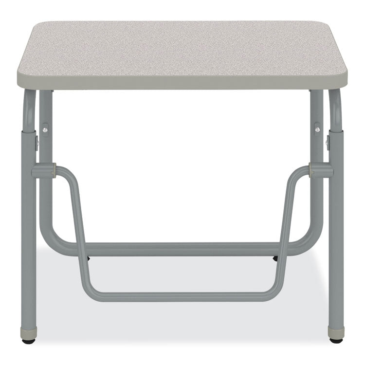 AlphaBetter 2.0 Height-Adjustable Student Desk with Pendulum Bar, 27.75 x 19.75 x 22 to 30, Pebble Gray