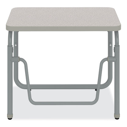 AlphaBetter 2.0 Height-Adjustable Student Desk with Pendulum Bar, 27.75 x 19.75 x 22 to 30, Pebble Gray