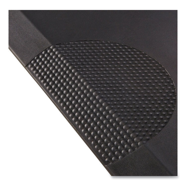 Anti-Fatigue Mat, Rectangular, Black Textured Surface, 24" x 36"