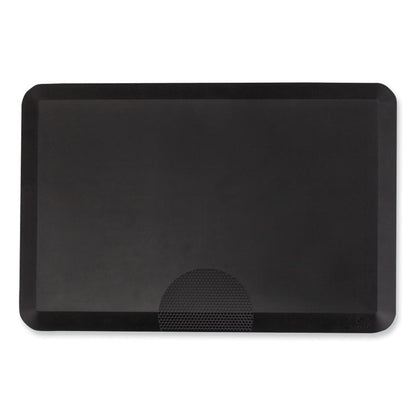 Anti-Fatigue Mat, Rectangular, Black Textured Surface, 24" x 36"