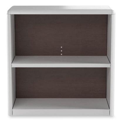 ValueMate Economy Bookcase, Two-Shelf, 31.75w x 13.5d x 28h, Gray