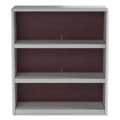 ValueMate Economy Bookcase, Three-Shelf, 31.75w x 13.5d x 41h, Gray