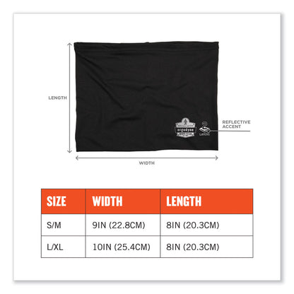 Chill-Its 6489 2-Layer Cooling Performance Knit Multi-Band, Polyester/Spandex, 2X-Large/3X-Large, Black