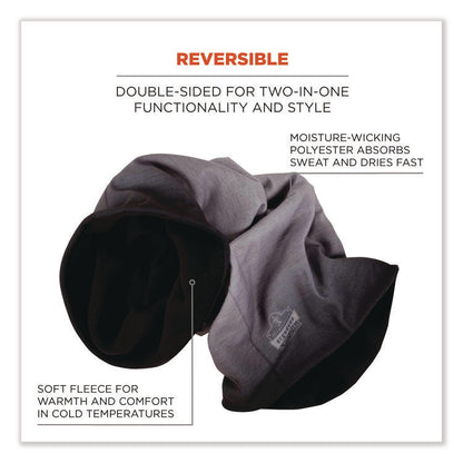 N-Ferno 6491 Reversible Thermal Fleece + Poly Multi-Band, One Size Fits Most, Light Gray Fade