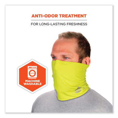 Chill-Its 6489 2-Layer Cooling Performance Knit Multi-Band, Polyester/Spandex, 2X-Large/3X-Large, Hi-Vis Lime