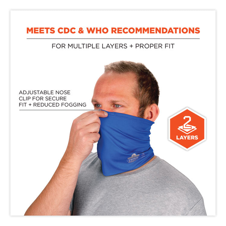 Chill-Its 6489 2-Layer Cooling Performance Knit Multi-Band, Polyester/Spandex, 2X-Large/3X-Large, Blue