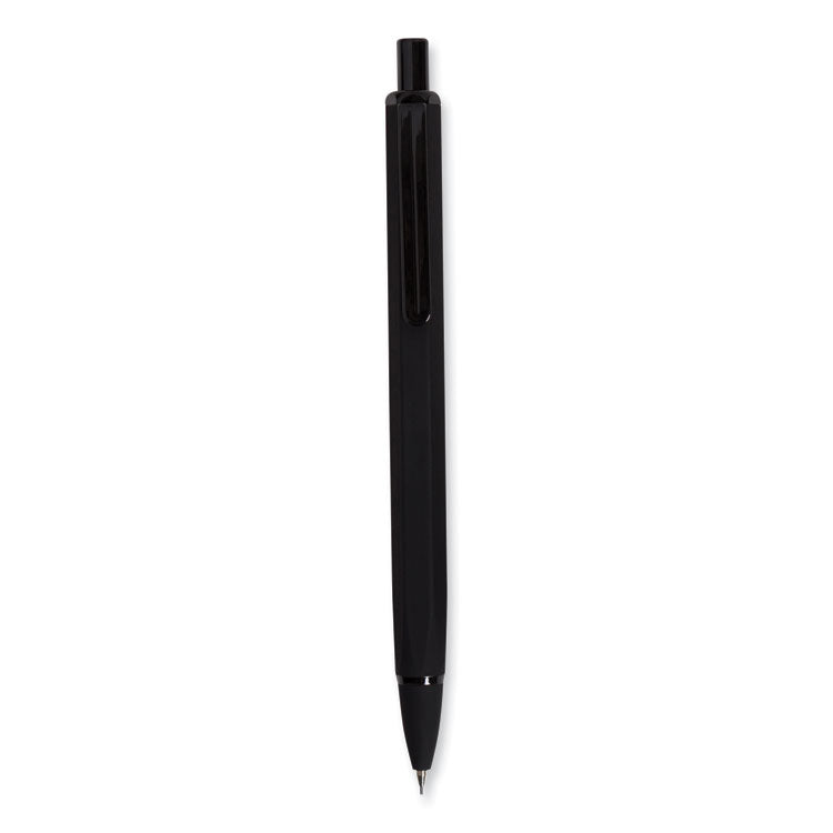Cambria Soft Touch Mechanical Pencil, 0.7 mm, HB (#2), Black Lead, Black Barrel, 12/Pack