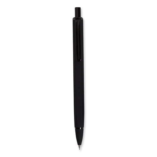 Cambria Soft Touch Mechanical Pencil, 0.7 mm, HB (#2), Black Lead, Black Barrel, 12/Pack