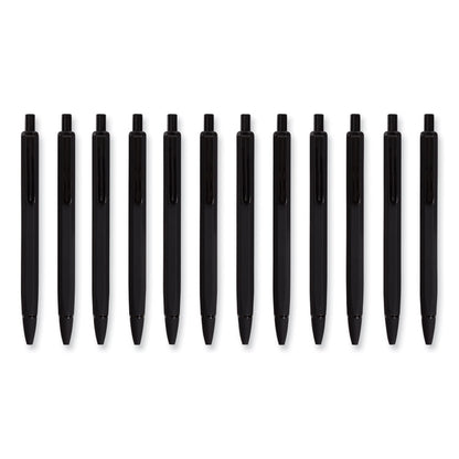 Cambria Soft Touch Mechanical Pencil, 0.7 mm, HB (#2), Black Lead, Black Barrel, 12/Pack