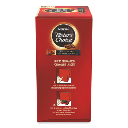 Taster's Choice House Blend Instant Coffee, 0.1oz Stick, 6/Box, 12 Boxes/Carton