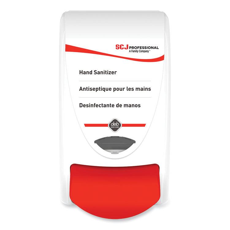 Sanitizer Dispenser, 1 L, 4.92 x 4.6 x 9.25, White, 15/Carton