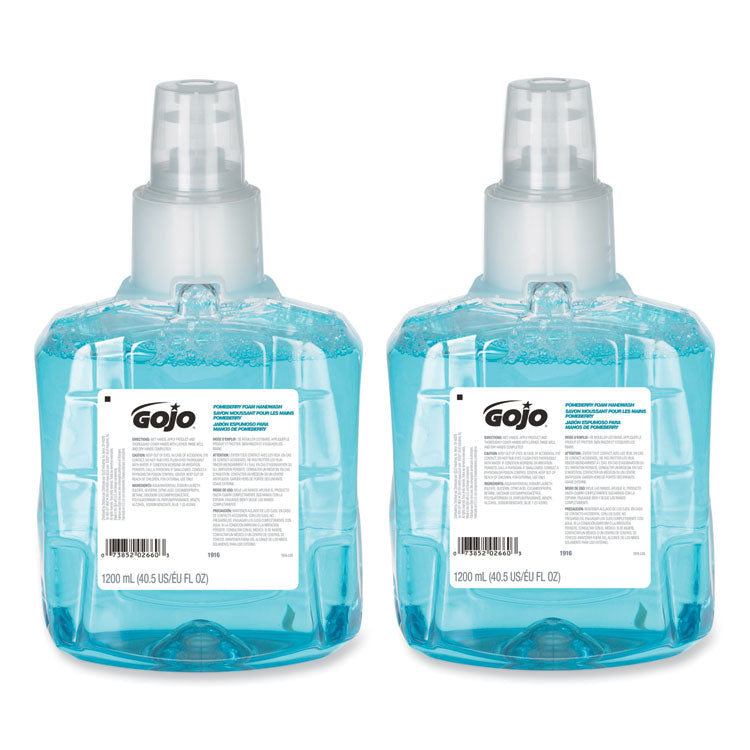 Pomeberry Foam Handwash Refill, For LTX-12 Dispenser, Pomegranate Scent, 1,200 mL, 2/Carton