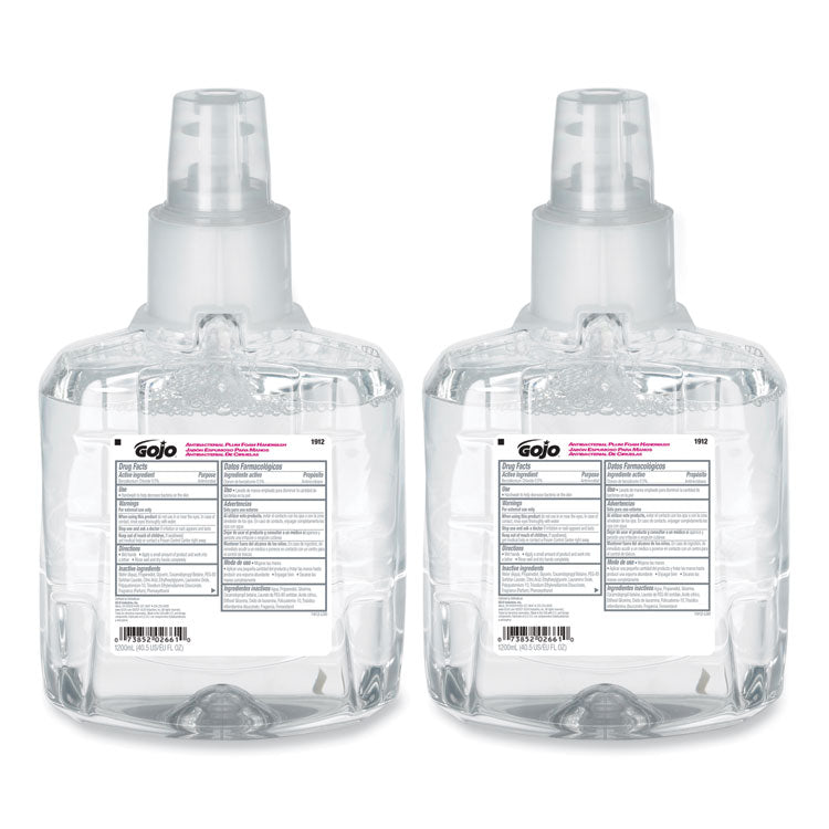 Antibacterial Foam Hand Wash Refill, For LTX-12 Dispenser, Plum Scent, 1,200 mL, 2/Carton