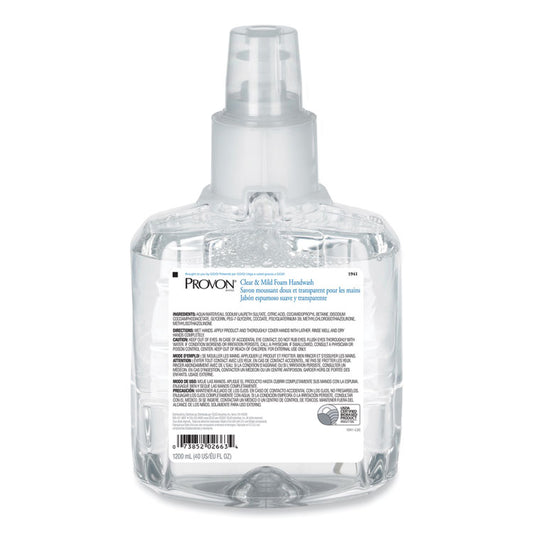 Clear and Mild Foam Hand Wash Refill, Unscented, 1,200 mL (Each)