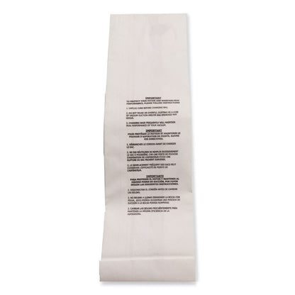 Vacuum Filter Bags Designed to Fit Allstar Javelin 12'' Series/Windsor Sensor S/S2/XP/Veramatic Plus, 100/Carton
