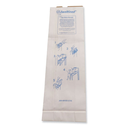 Vacuum Filter Bags Designed to Fit Windsor Versamatic, 100/Carton
