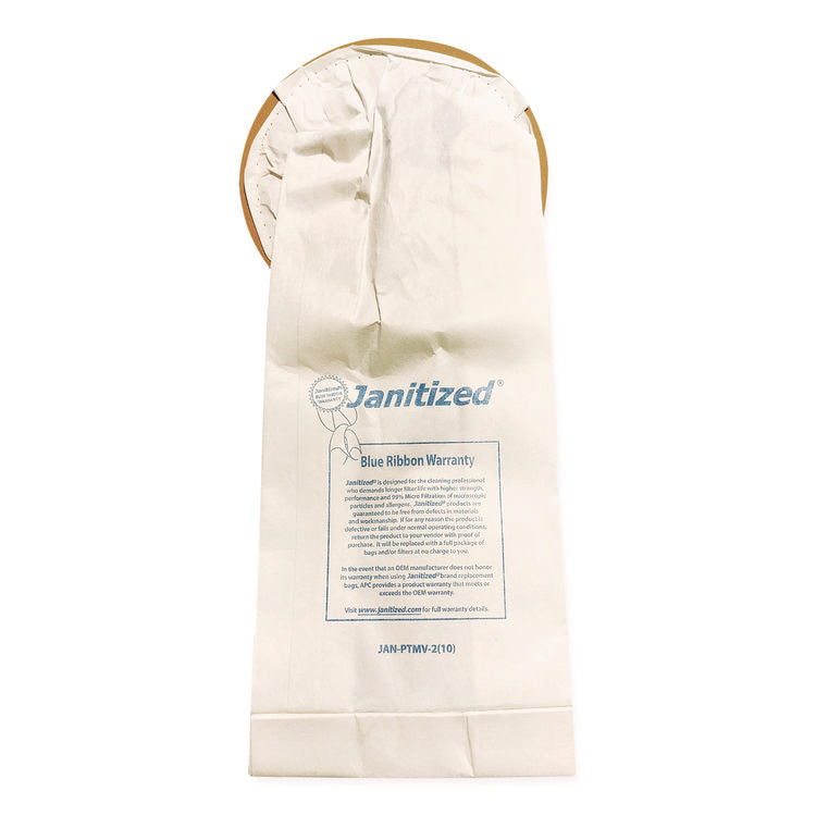 Vacuum Filter Bags Designed to Fit ProTeam 10 qt Super Coach/MegaVac, 100/Carton