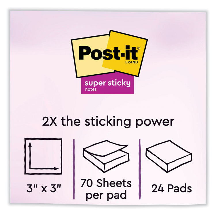 Note Pads in Summer Joy Collection Colors, 3" x 3", Summer Joy Collection Colors, 70 Sheets/Pad, 24 Pads/Pack