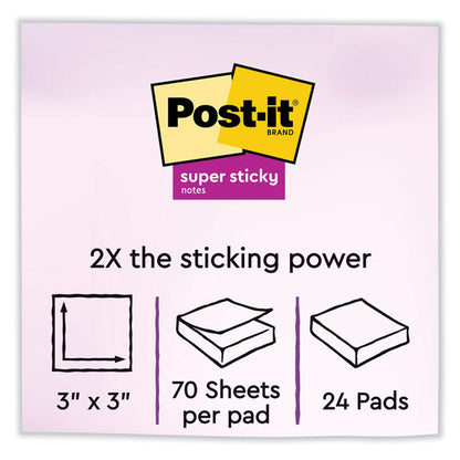 Note Pads in Summer Joy Collection Colors, 3" x 3", Summer Joy Collection Colors, 70 Sheets/Pad, 24 Pads/Pack